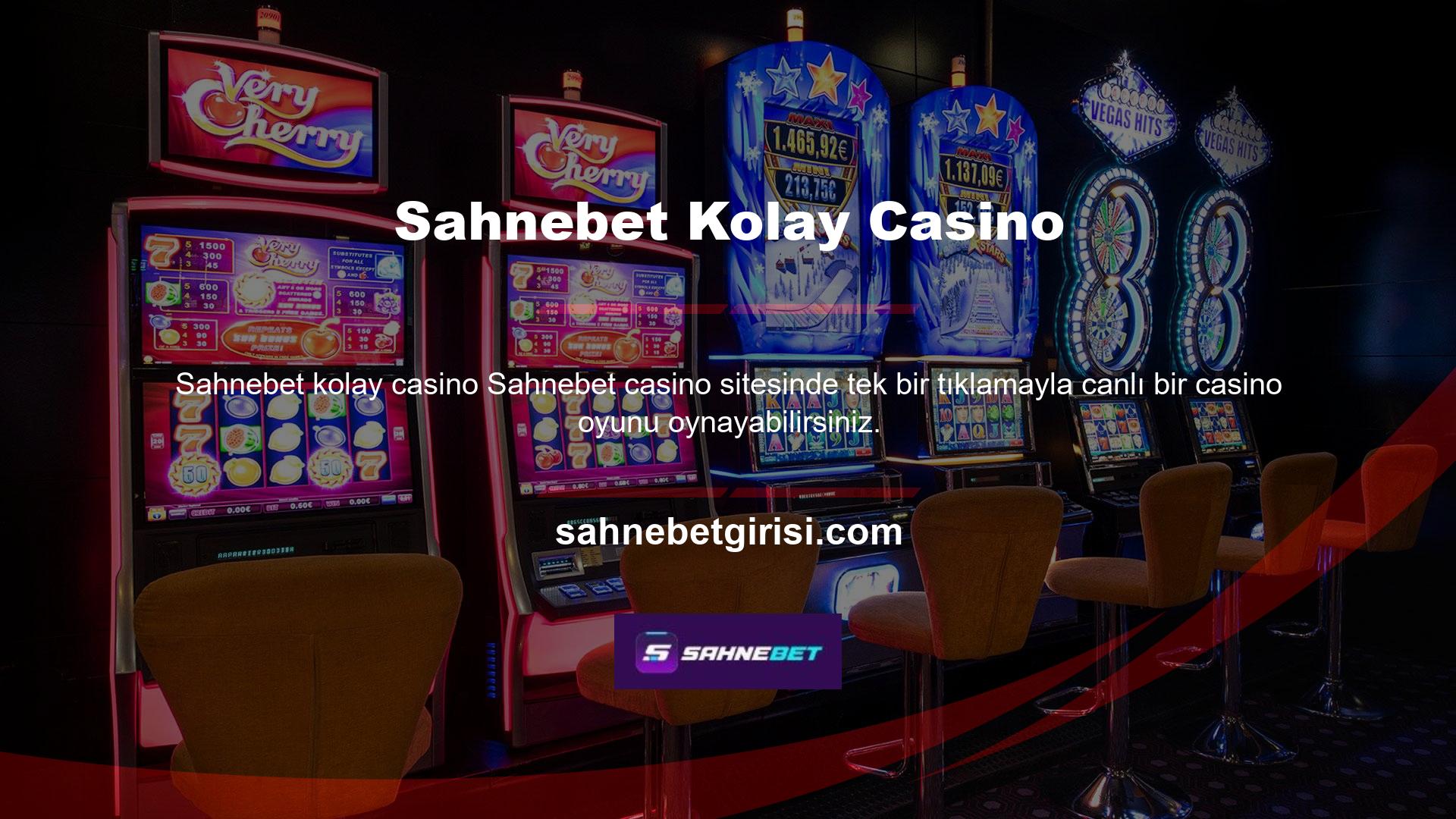 Sahnebet birçok oyun sunan en iyi çevrimiçi casino sitesidir